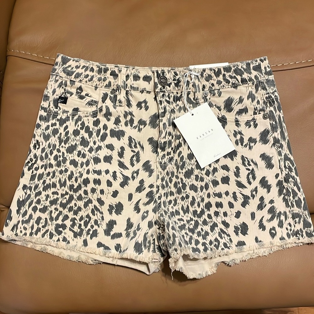 Kancan animal print shorts. BNWT